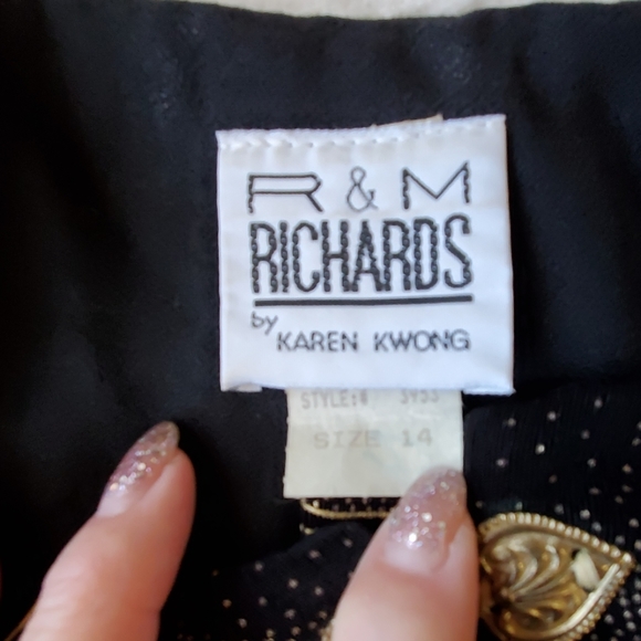 R & M Richards•Gold embellished tunic/top/jacket•size 14• - Picture 5 of 16